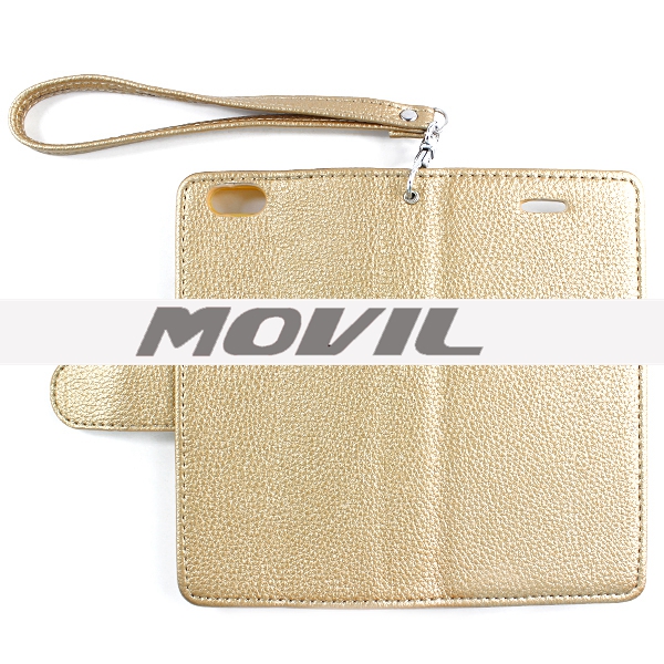 NP-2522 Cubierta de PU cuero Flip para iPhone 6 funda de cartera-3